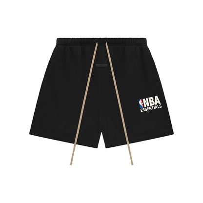 Fear of God Essentials x NBA Sweatshorts Black FW24 Front