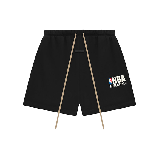 Fear of God Essentials x NBA Sweatshorts Black FW24 Front