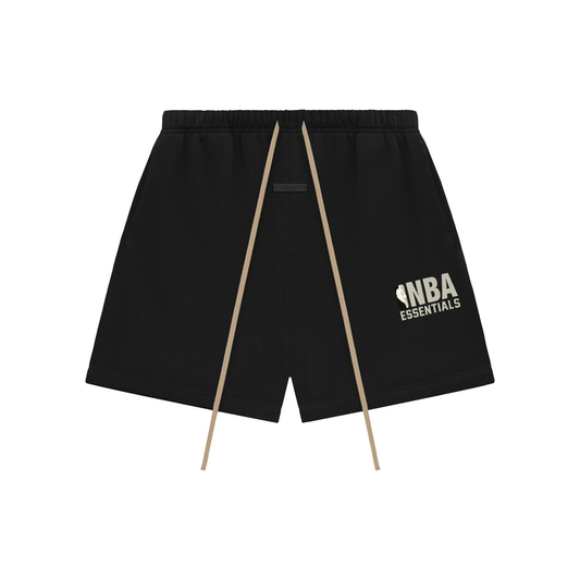 Fear of God Essentials x NBA Sweatshorts Black SS25 Front