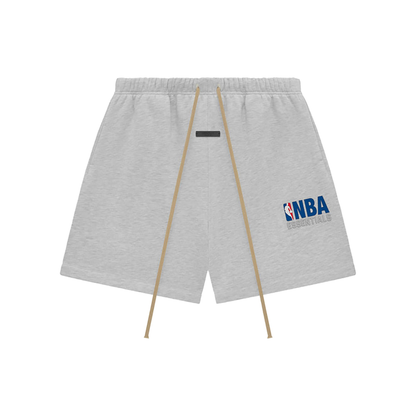 Fear of God Essentials x NBA Sweatshorts Light Heather FW24 Front