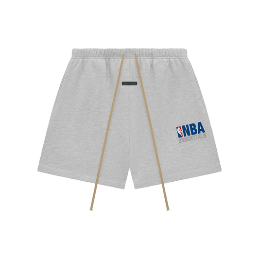 Fear of God Essentials x NBA Sweatshorts Light Heather FW24 Front