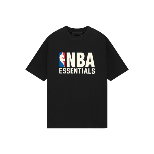 Fear of God Essentials x NBA Tee Black FW24 Front