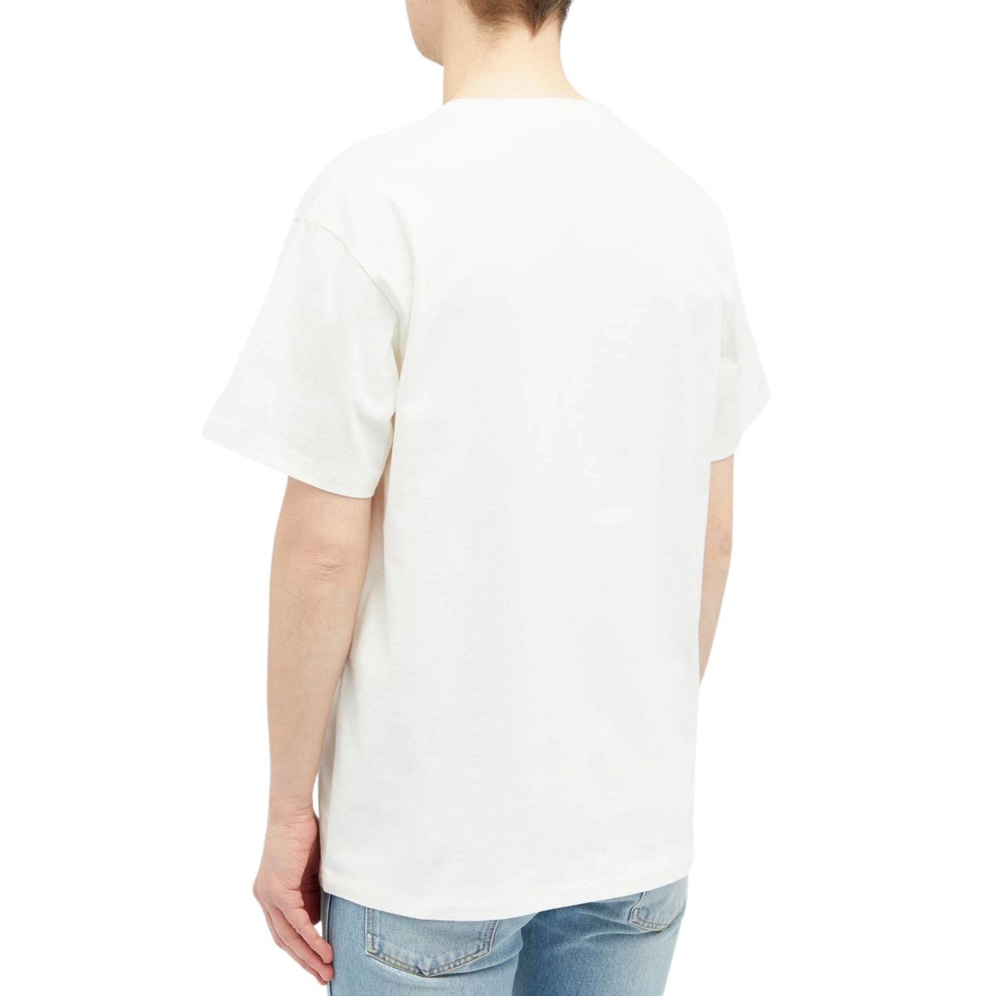Gucci Cotton Jersey Printed T-Shirt Off White Model Back