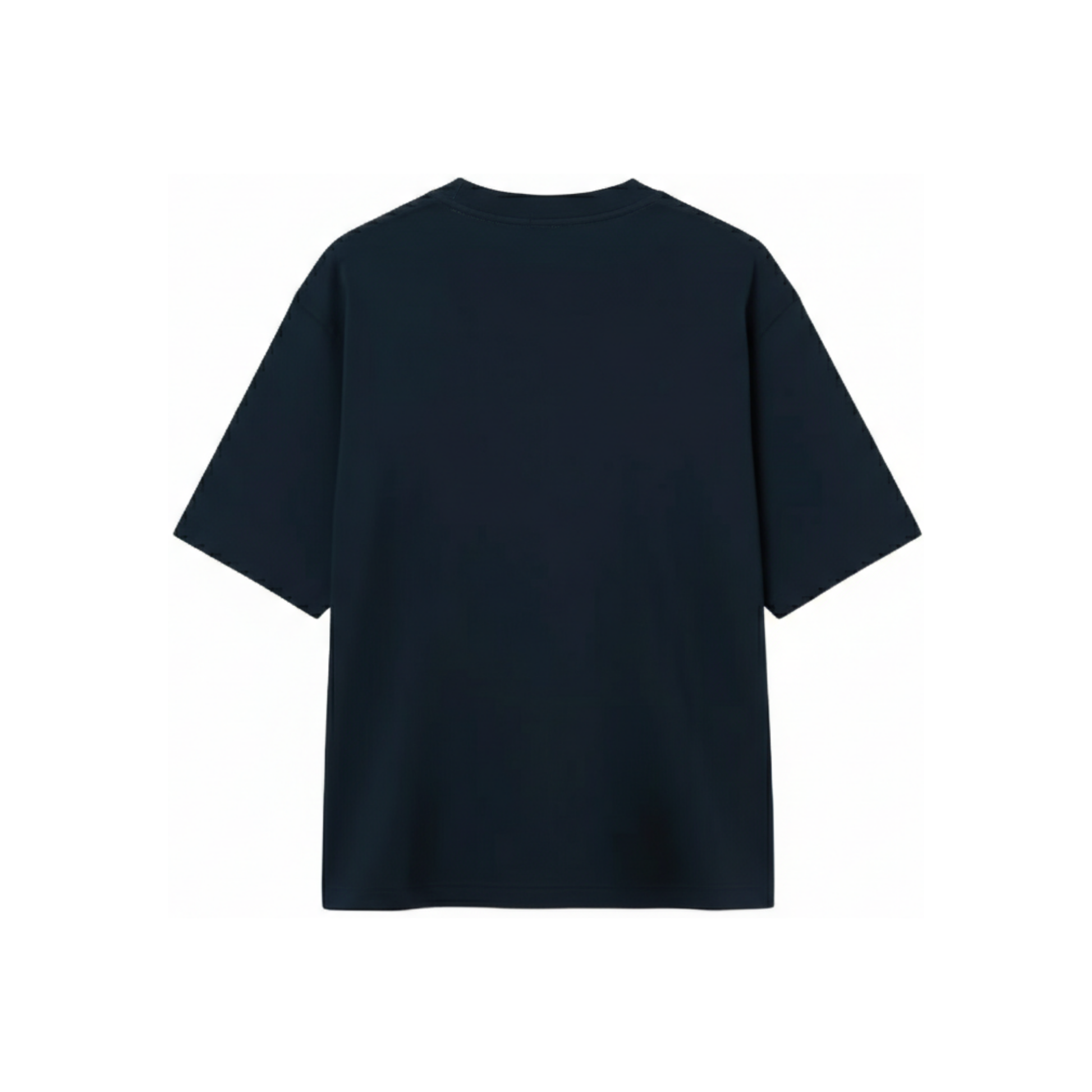 Gucci Cotton Jersey T-Shirt with Gucci Print Navy Back
