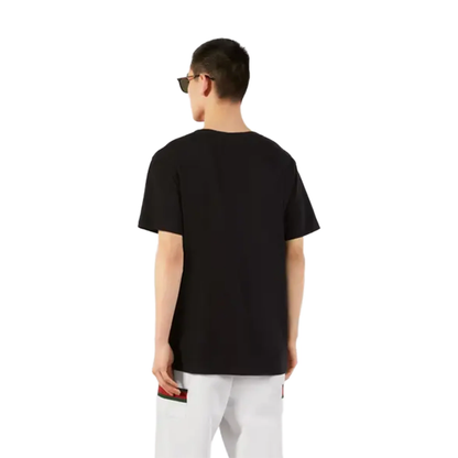 Gucci Oversize With Interlocking G T-Shirt Black SS21 Model Back