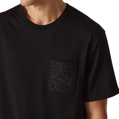 Loewe Anagram Tee Black Front Logo