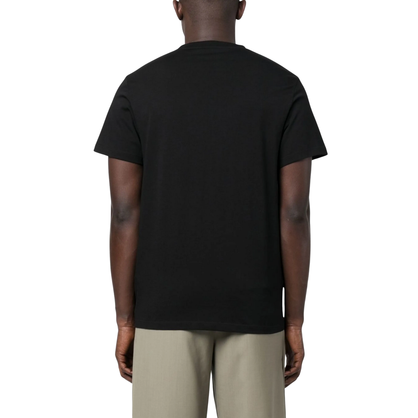 Loewe Logo Embroidered Tee Black Model Back