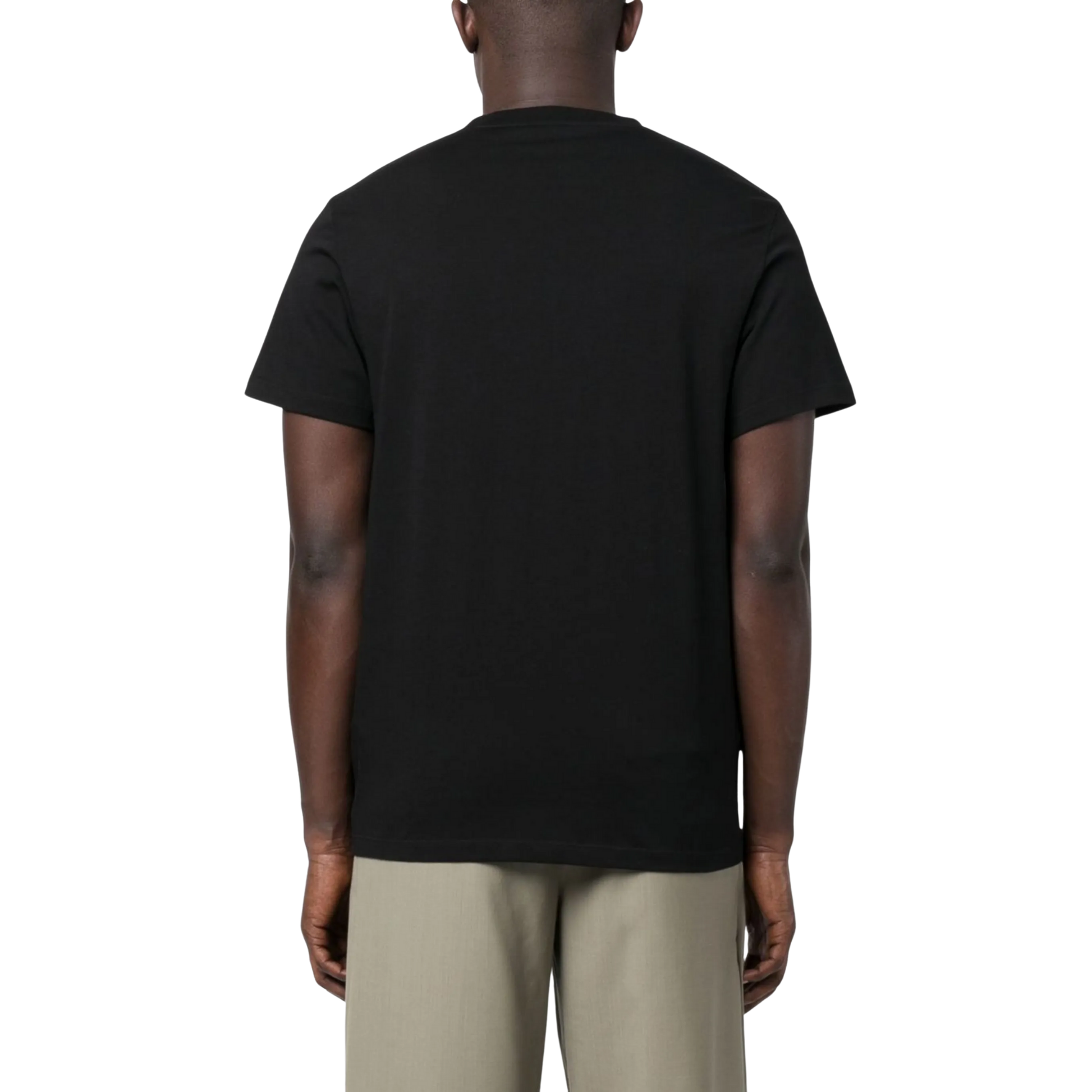 Loewe Logo Embroidered Tee Black Model Back