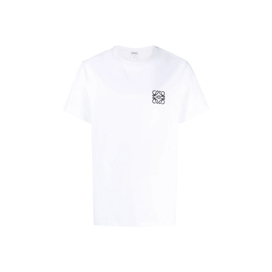 Loewe Logo Embroidered Tee White Front