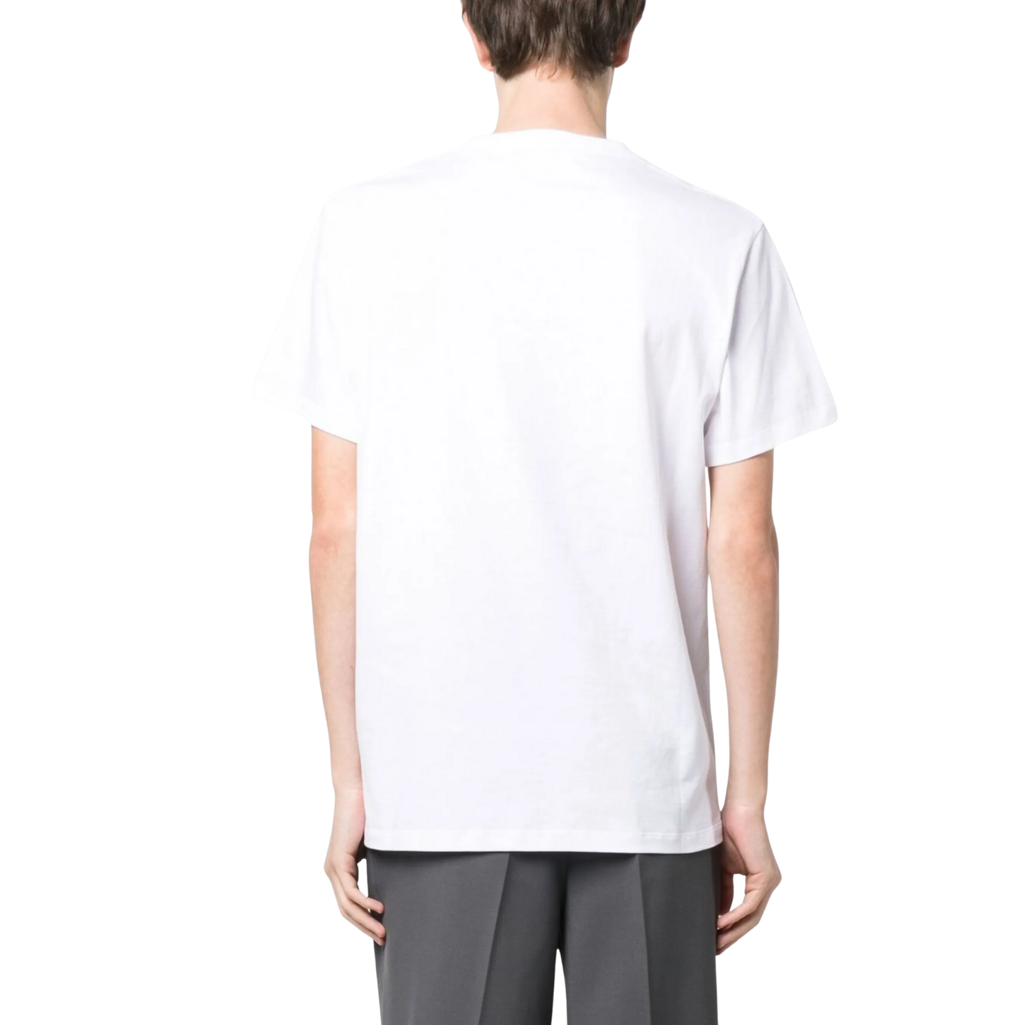 Loewe Logo Embroidered Tee White Model Back
