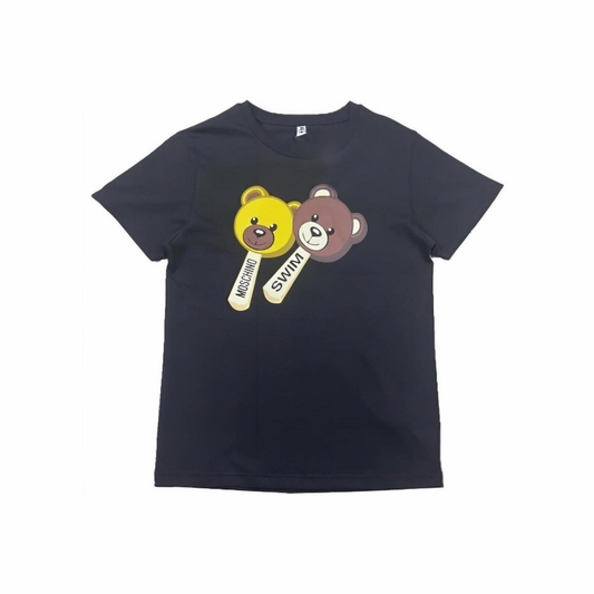 Moschino Ice Cream Bear Tee Black Front