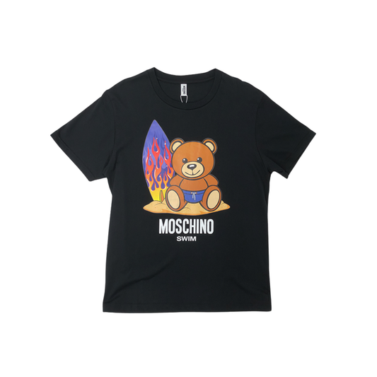 Moschino Swim Surfboard Tee Black Front