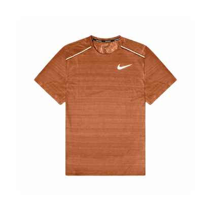 Nike Dri-Fit Miler Tee Dark Russet AJ7566-246 Front