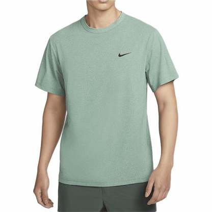 Nike Dri-Fit UV Hyverse Short Sleeve Tee Green DV9840-361 Model Front