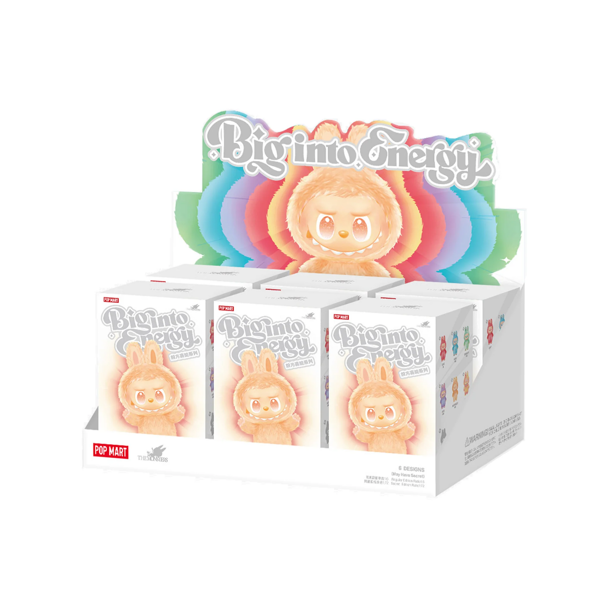 POP MART LABUBU THE MONSTERS - Big Into Energy Series Vinyl Plush Pendant Keychain (Version 3) Full Set