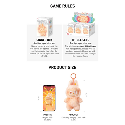 POP MART LABUBU THE MONSTERS - Big Into Energy Series Vinyl Plush Pendant Keychain (Version 3) Game Rules
