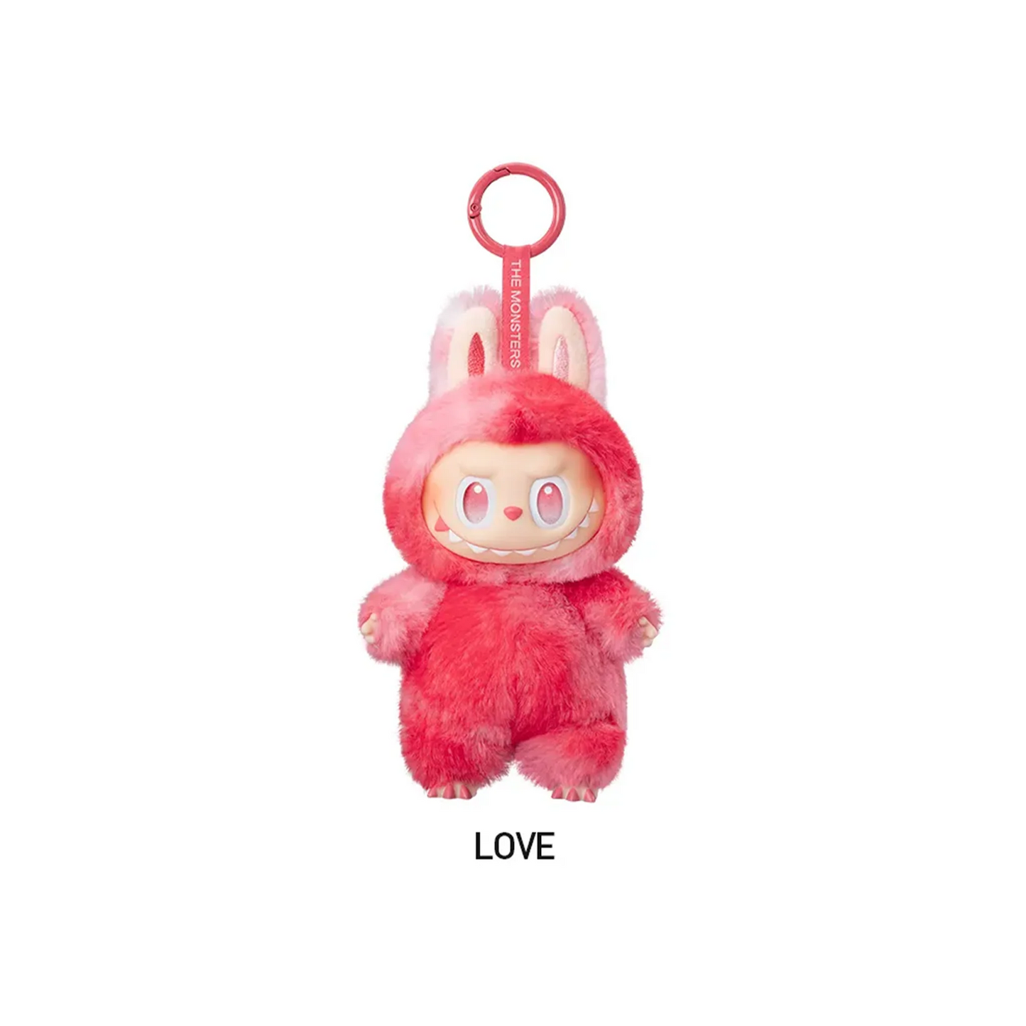 POP MART LABUBU THE MONSTERS - Big Into Energy Series Vinyl Plush Pendant Keychain (Version 3) Love