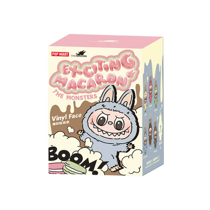 POP MART LABUBU THE MONSTERS - Exciting Macarons Vinyl Face Doll Pendant Keychain (Version 1) Blind Box