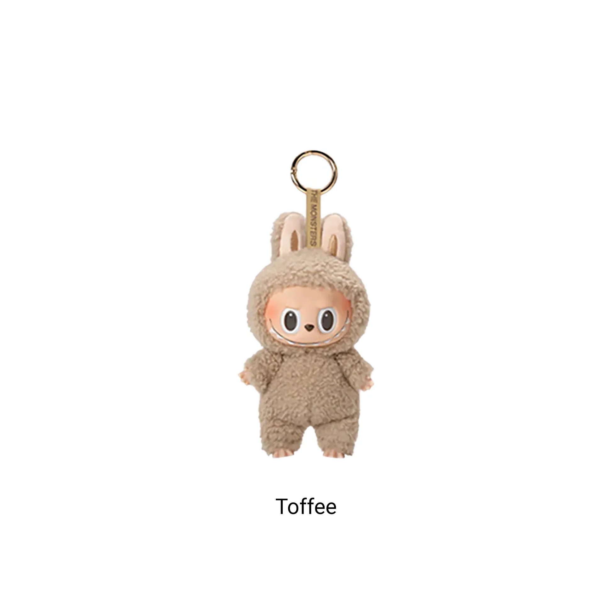 POP MART LABUBU THE MONSTERS - Exciting Macarons Vinyl Face Doll Pendant Keychain (Version 1) Toffee