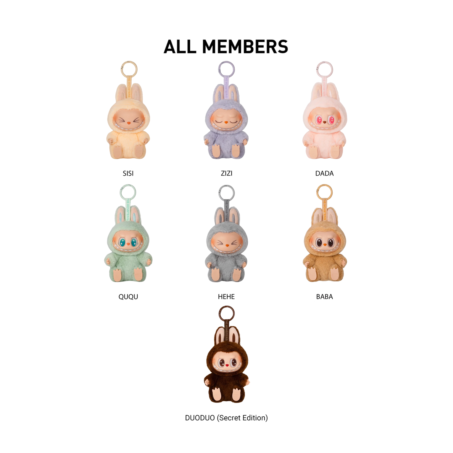 POP MART LABUBU THE MONSTERS - Have A Seat Vinyl Plush Doll Pendant Keychain (Version 2) All Members
