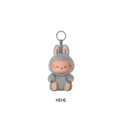 POP MART LABUBU THE MONSTERS - Have A Seat Vinyl Plush Doll Pendant Keychain (Version 2) Hehe