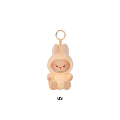 POP MART LABUBU THE MONSTERS - Have A Seat Vinyl Plush Doll Pendant Keychain (Version 2) Sisi