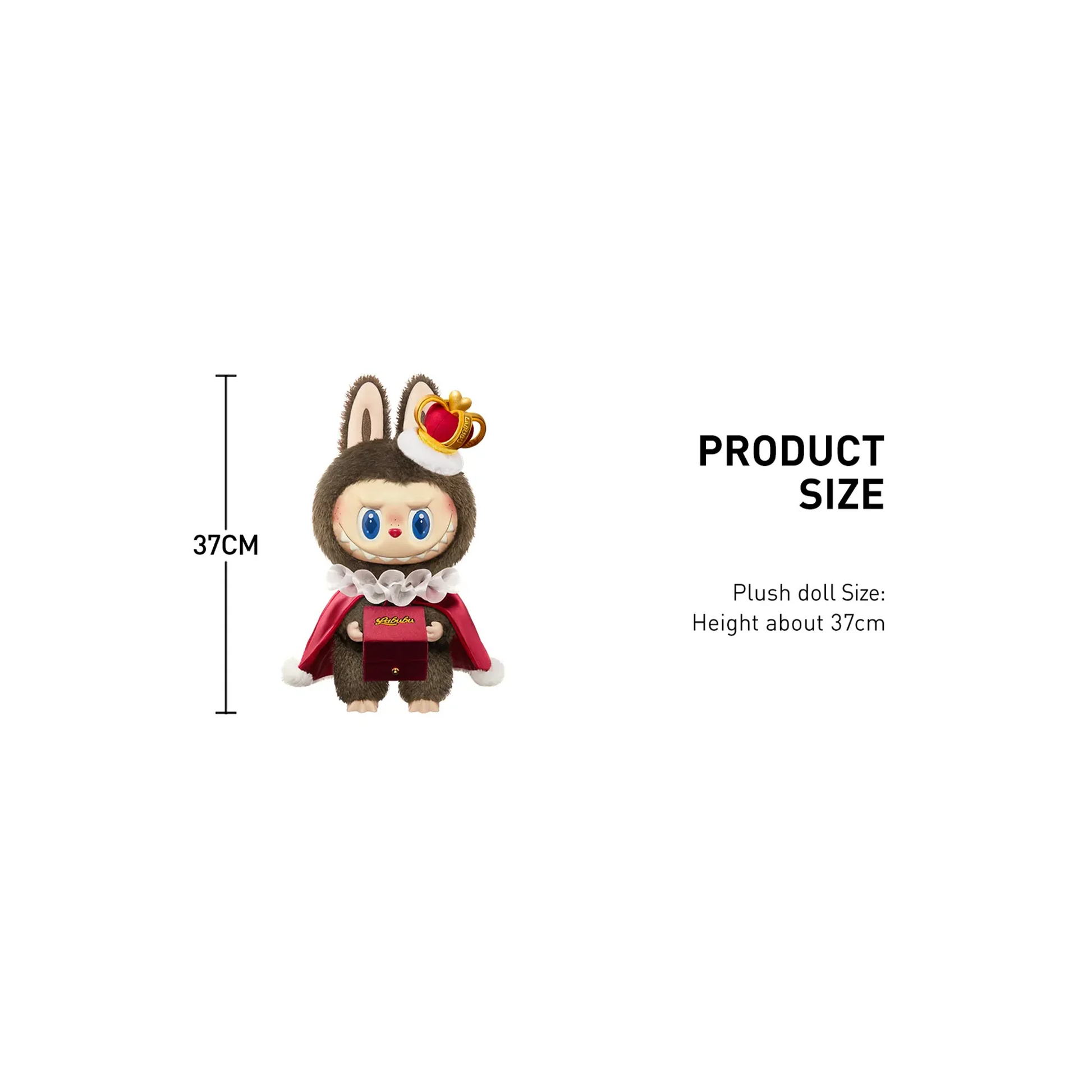 POP MART LABUBU THE MONSTERS Let's Checkmate Series - Vinyl Plush Doll Product Size