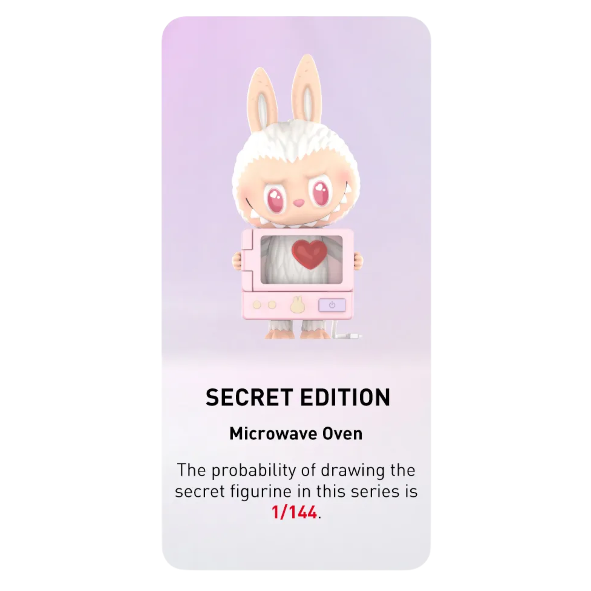 POP MART LABUBU THE MONSTERS Wacky Mart Series Figures Microwave Oven (Secret Edition)
