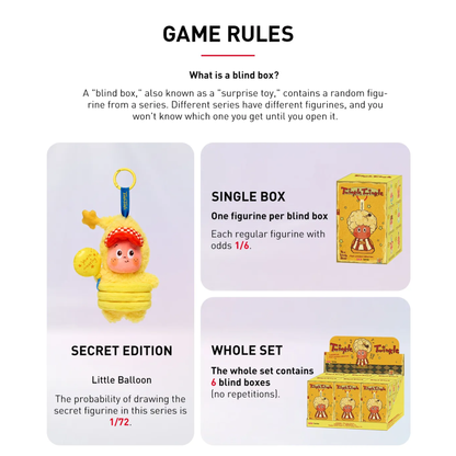 POP MART Twinkle Twinkle Be a Little Star Series - Plush Pendant Blind Box Game Rules