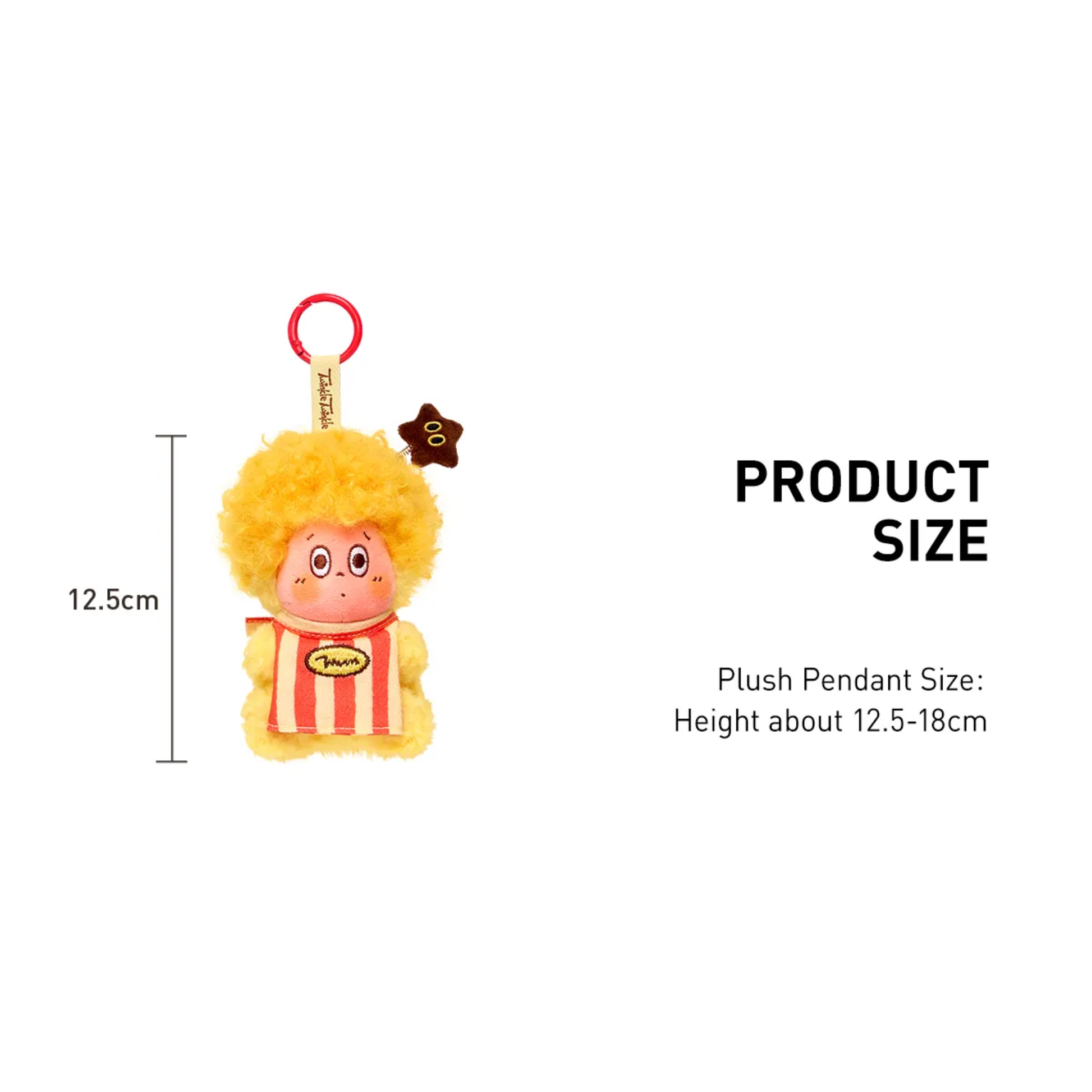 POP MART Twinkle Twinkle Be a Little Star Series - Plush Pendant Blind Box Product Size