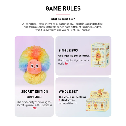 Pop Mart Twinkle Twinkle Sweet Dreams Forecast Series - Plush Pendant Blind Box Game Rules