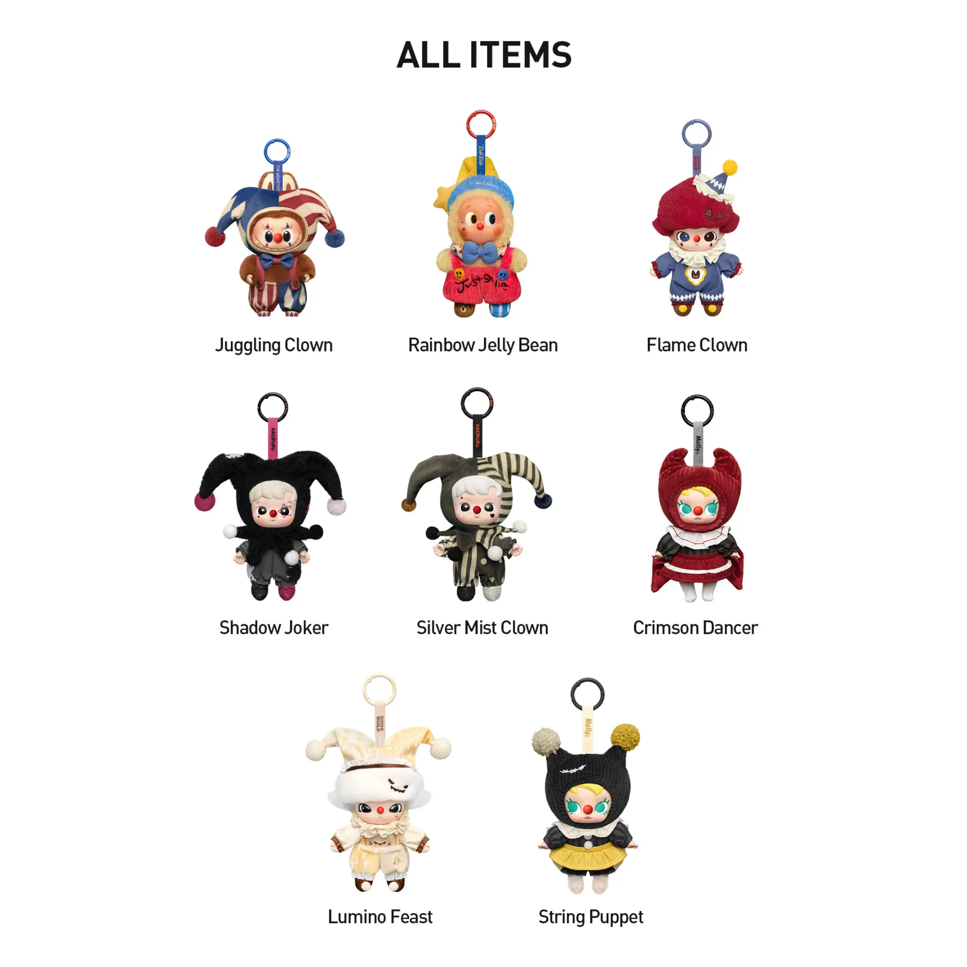 POP MART WHY SO SERIOUS Series - Vinyl Plush Pendant Blind Box All Members