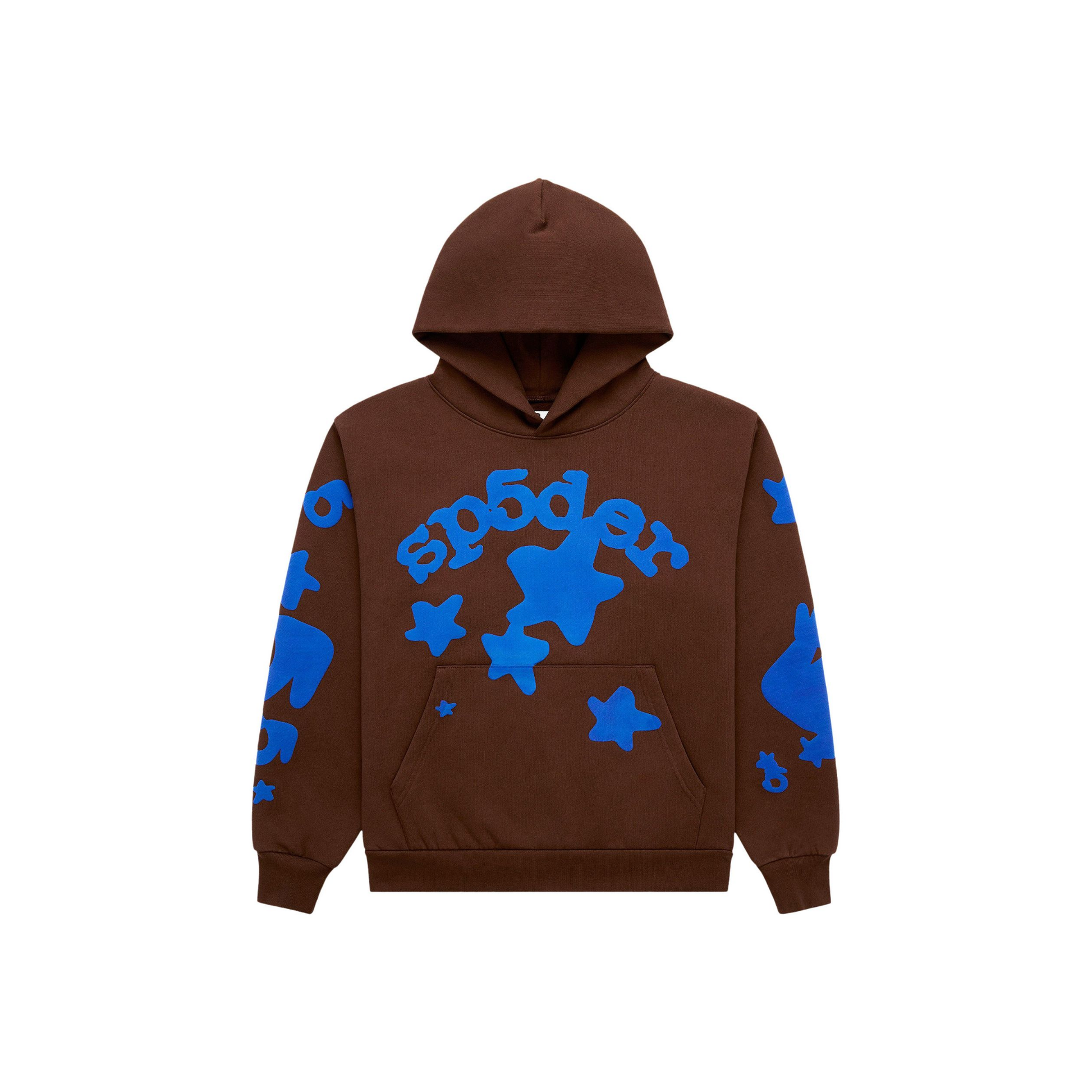Sp5der Beluga Hoodie Brown Front