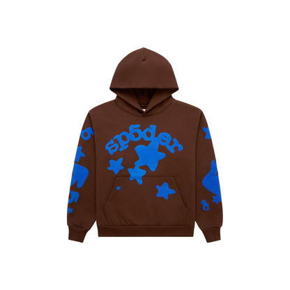 Sp5der Beluga Hoodie Brown Front