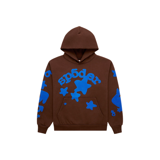 Sp5der Beluga Hoodie Brown Front