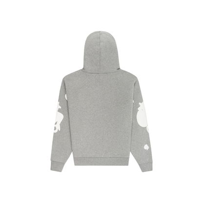 Sp5der Beluga Hoodie Dark Heather Grey Back