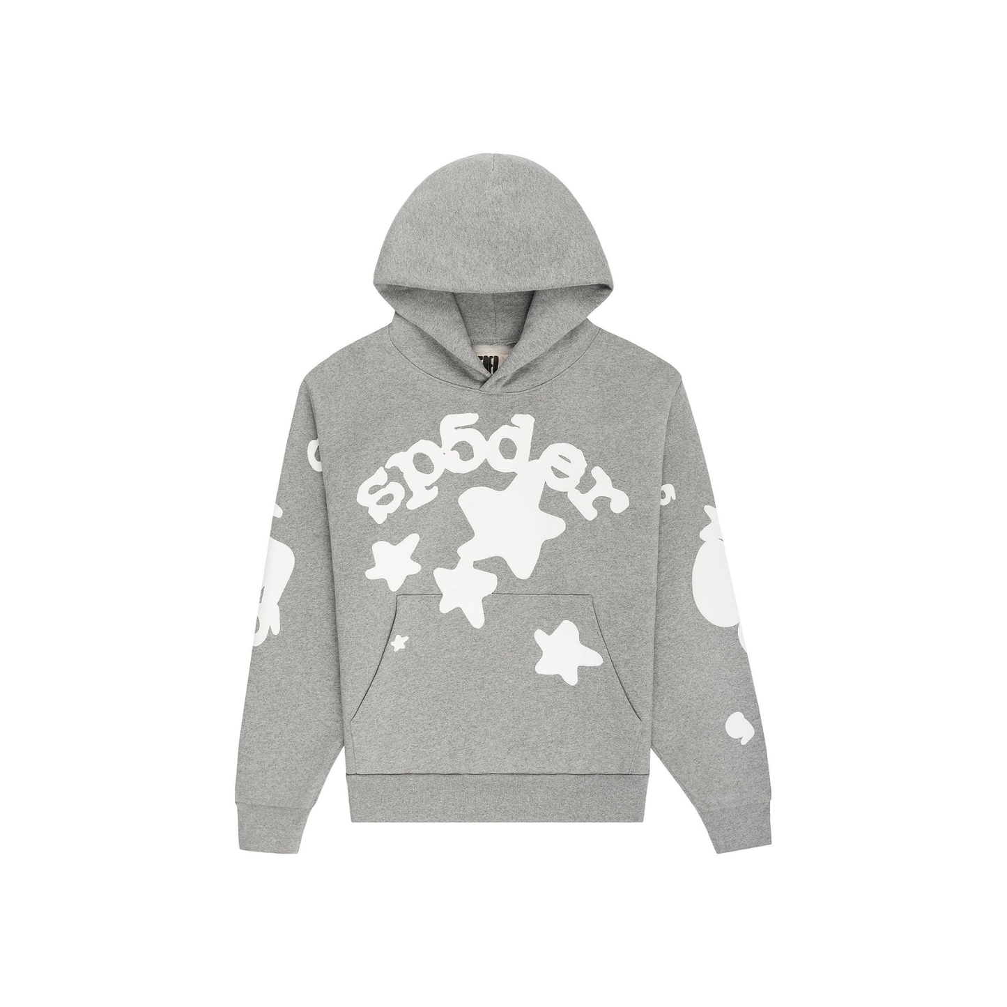 Sp5der Beluga Hoodie Dark Heather Grey Front