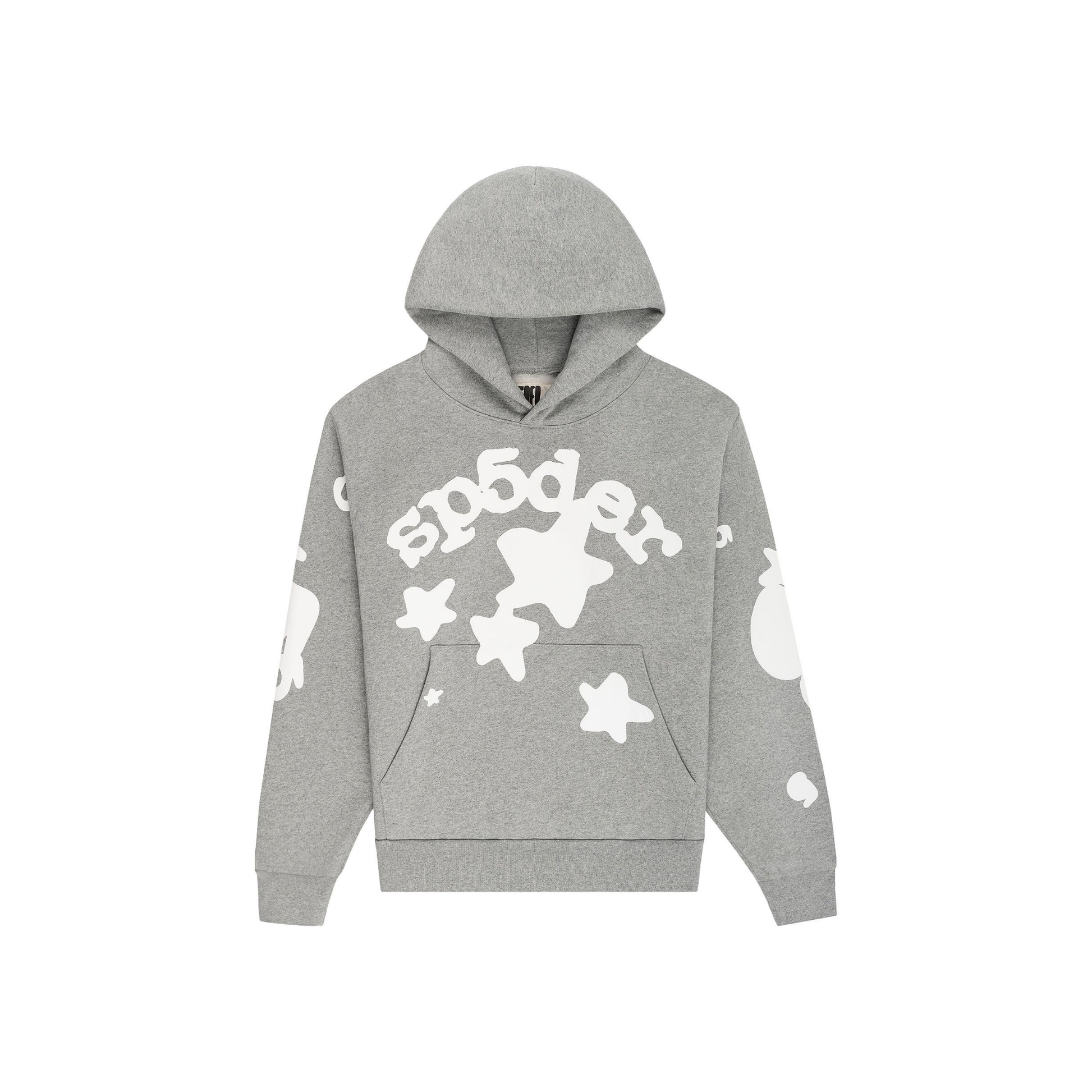 Sp5der Beluga Hoodie Dark Heather Grey Front