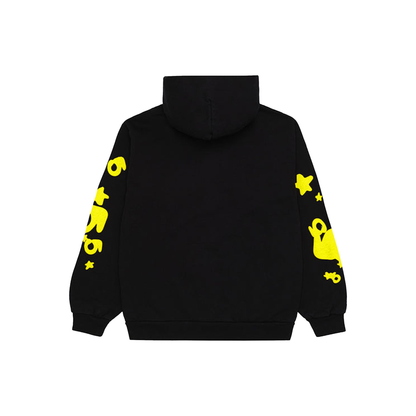Sp5der Beluga Hoodie Onyx Yellow Back