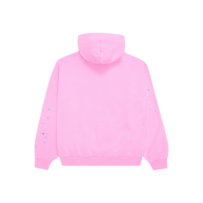 Sp5der OG Web Hoodie Pink Back