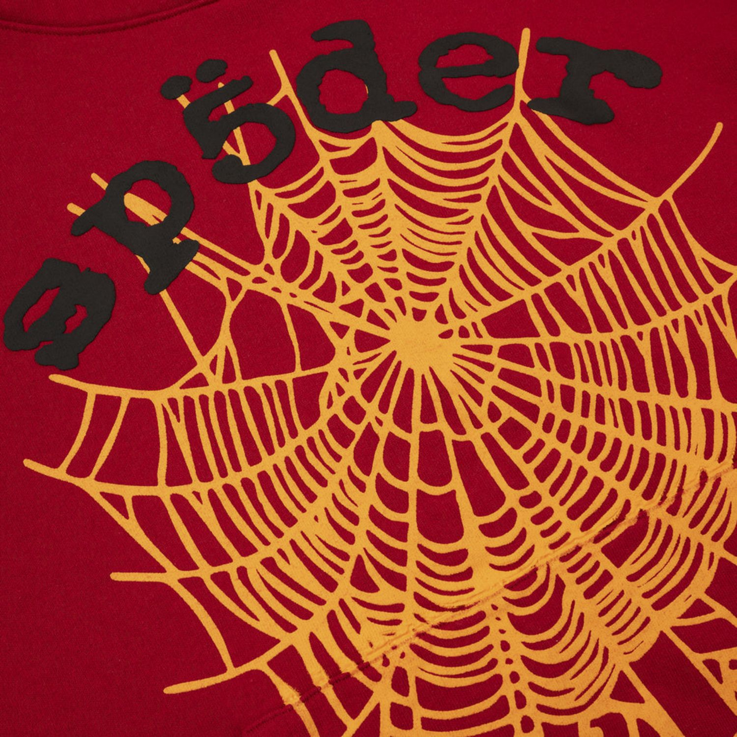 Sp5der OG Web V2 Hoodie Red Front Logo