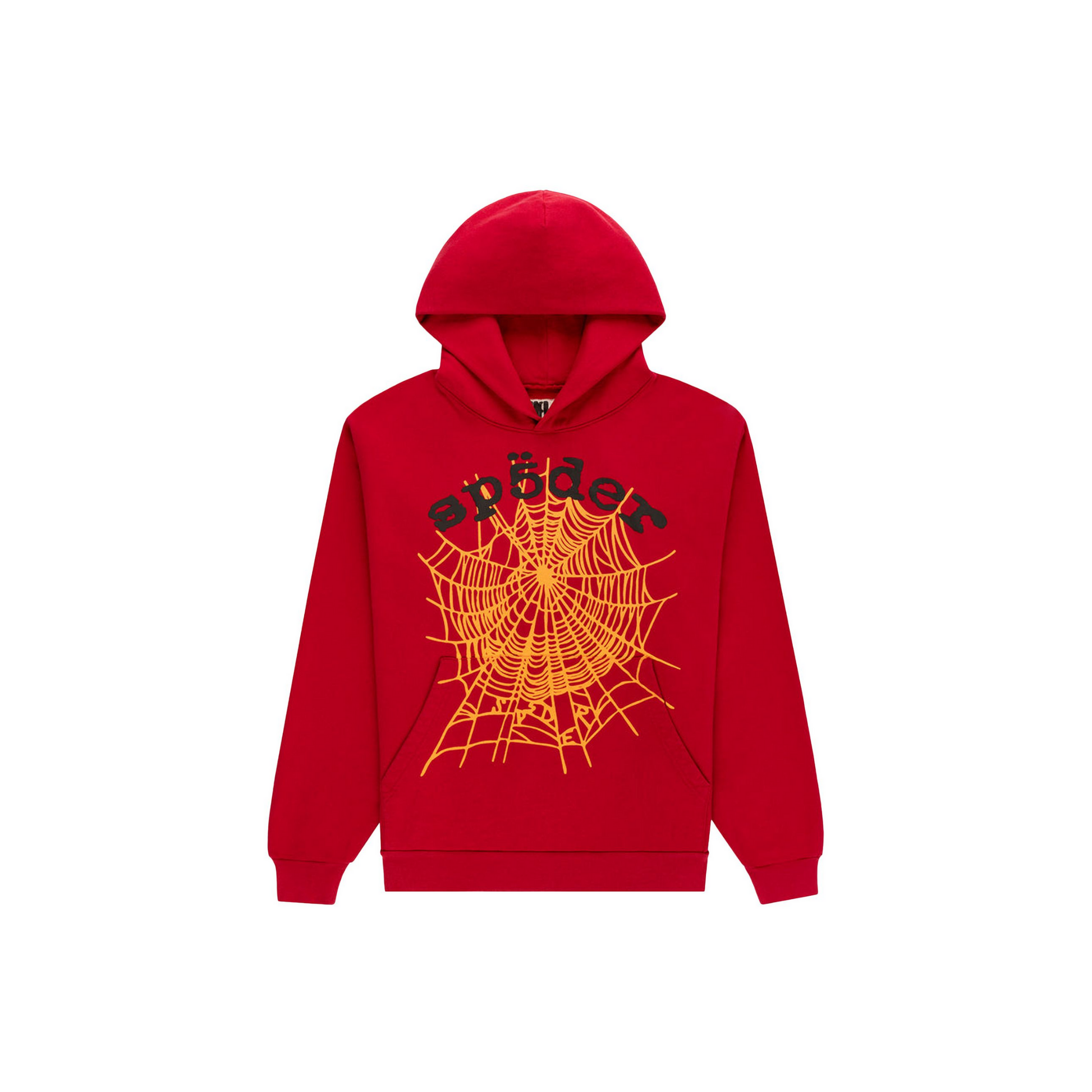 Sp5der OG Web V2 Hoodie Red Front