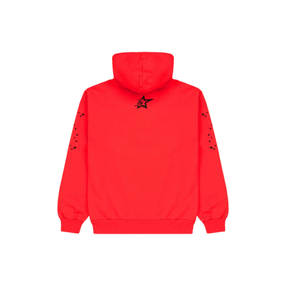 Sp5der P*nk V2 Hoodie Red Back