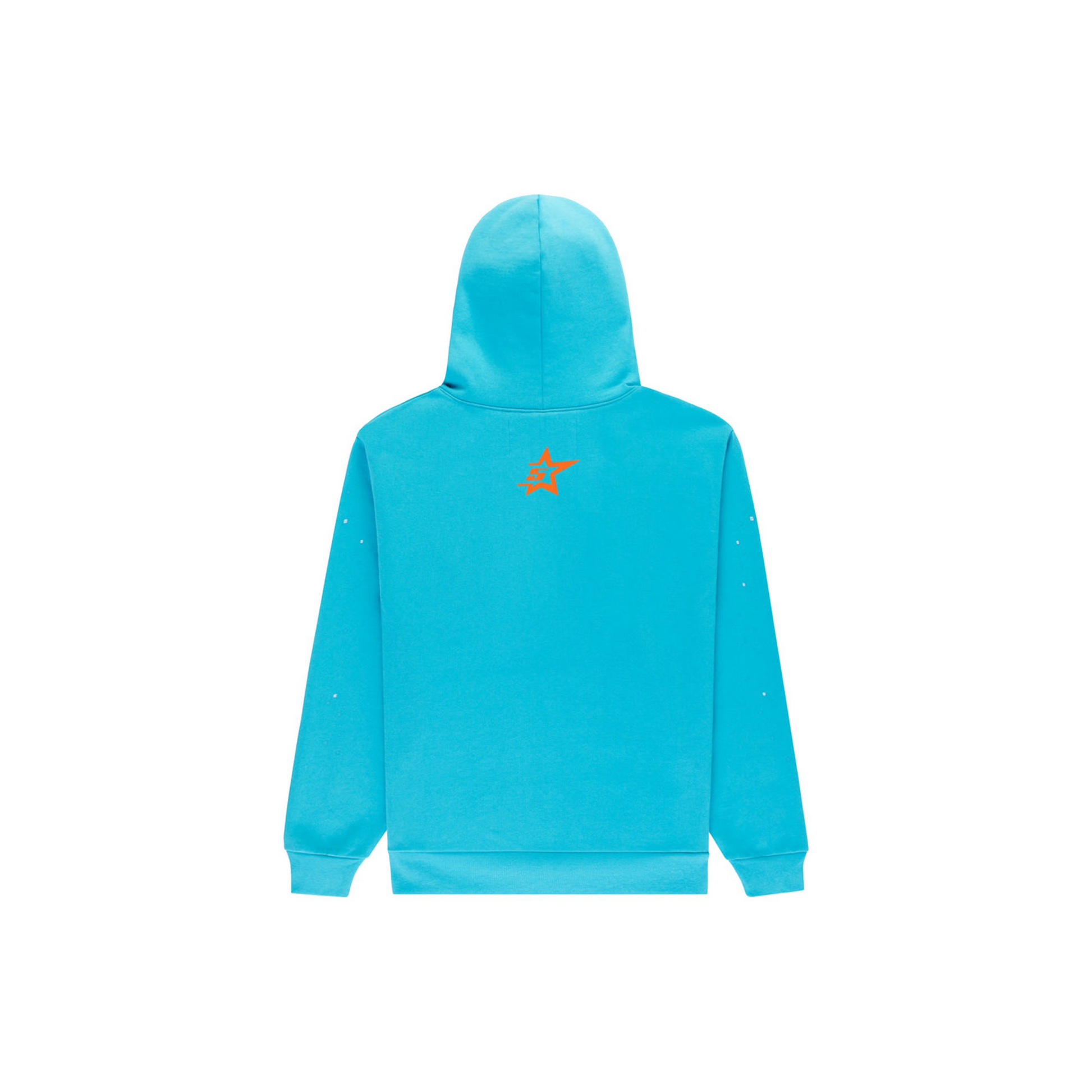 Sp5der Punk V2 Hoodie Cyan Back