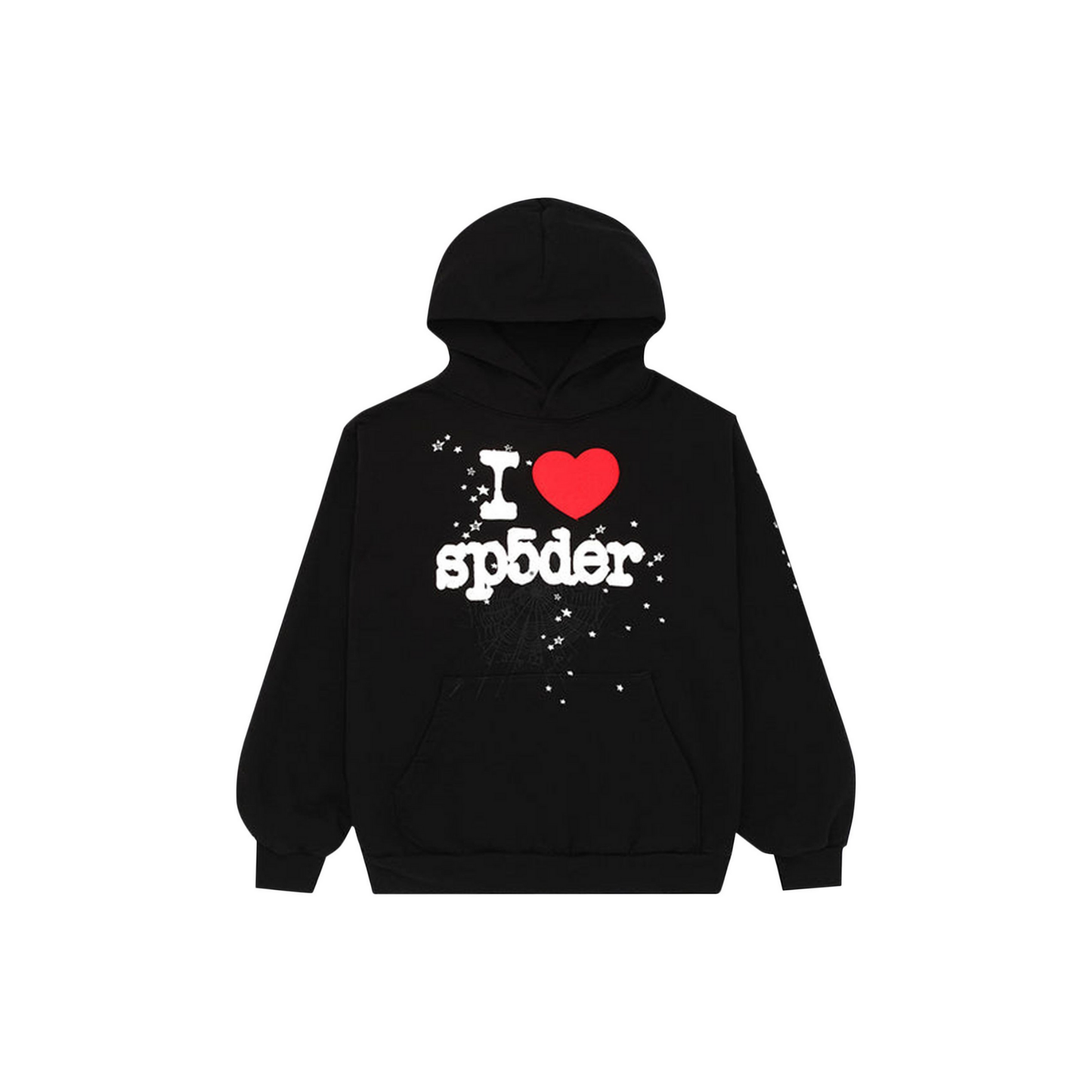 Sp5der Souvenir Hoodie Black Front