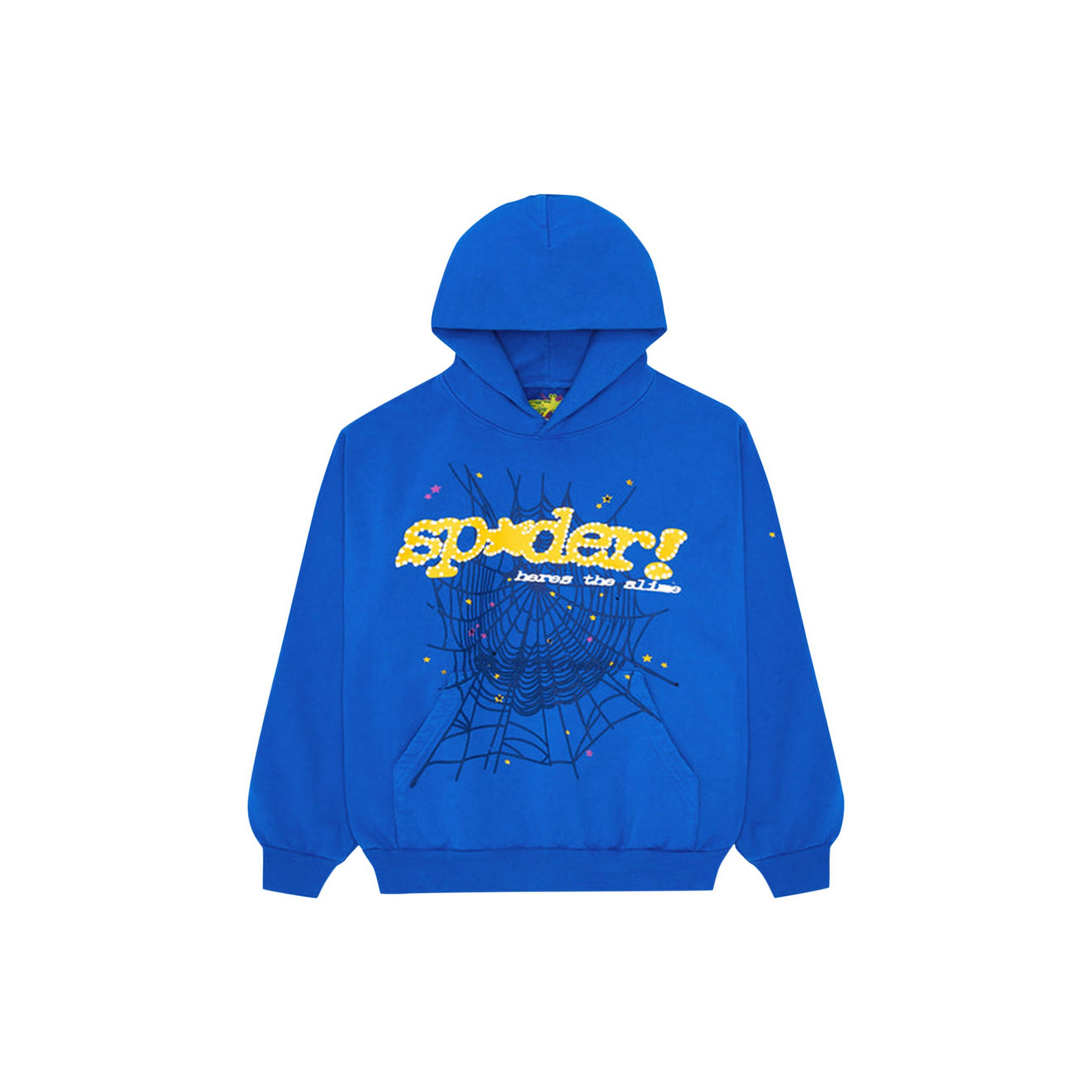 Sp5der TC Hoodie Blue Front