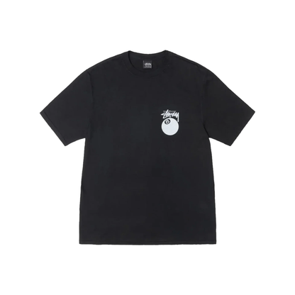 Stüssy 8 Ball Pigment Dyed Tee Black Front