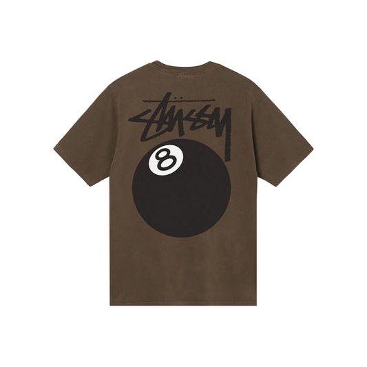 Stüssy 8 Ball Pigment Dyed Tee Coffee Back