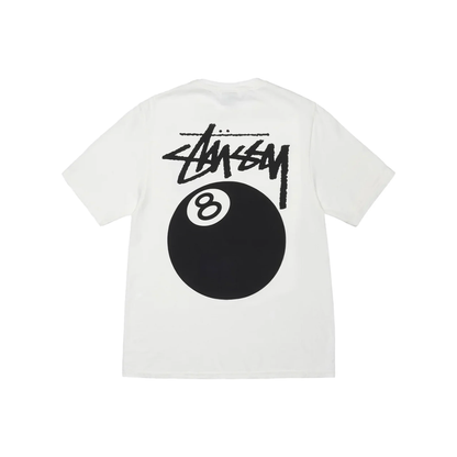 Stüssy 8 Ball Pigment Dyed Tee White Back