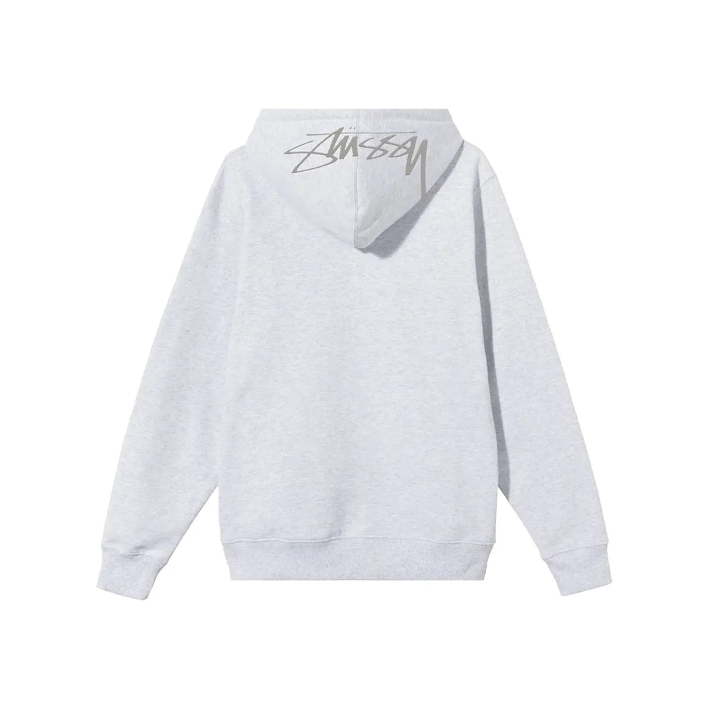 Stüssy Back Hood Applique Hoodie Ash Heather Back